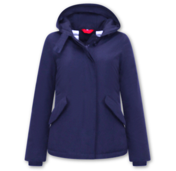 TheBrand Korte Jas Dames Met Capuchon - Blauw