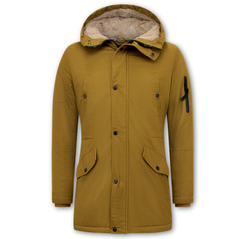 Enos Winterparka Heren met Capuchon - Geel