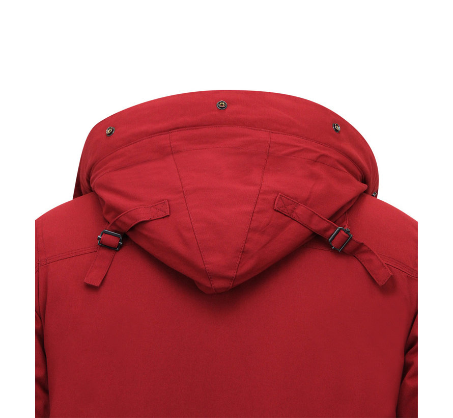 Lange Jas met Capuchon - Rood