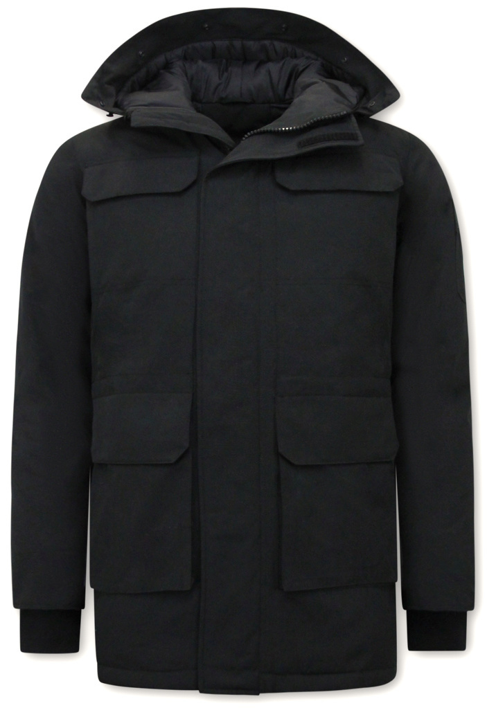 57% Korting Vanguard Winterjack Groen Parka Jacket MELANGE TWILL WH VJA2309177/8265 | Bos Men Shop