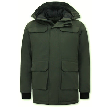 Enos Winter Parka Heren Lang - Groen