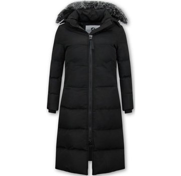 Matogla Puffer Jacket Dames Lang met Capuchon - Zwart