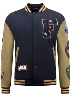 Enos Oversized Letterman Jacket Mannen - 8633 - Navy