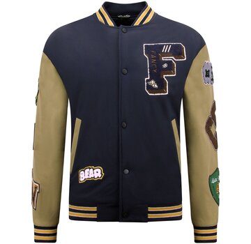 Enos Oversized Letterman Jacket Mannen - 8633 - Navy