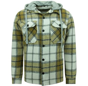Enos Houthakkers Vest Mannen met Capuchon -7091- Bruin