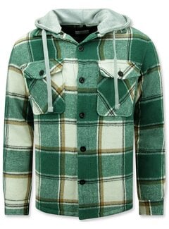 Enos Houthakkers Vest Mannen Gevoerd  -7969 - Groen