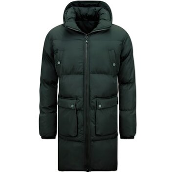 Enos Puffer Winterjas Heren Lang  met Capuchon - 3361 - Zwart