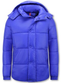 Enos Puffer Jackets Heren - Gewatteerde Jassen Heren - 8055 - Licht  Blauw