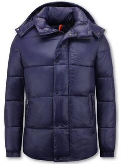 Enos Puffer Jacket - Winterjassen Heren Waterdicht - 8055 - Donker Blauw