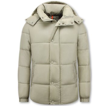 Enos Jas Puffer - Jassen Heren Winter Capuchon - 8055 - Beige