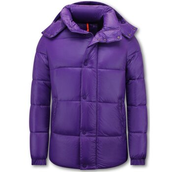 Enos Puffer Jas - Gewatteerde Jassen Heren - 8055 - Paars