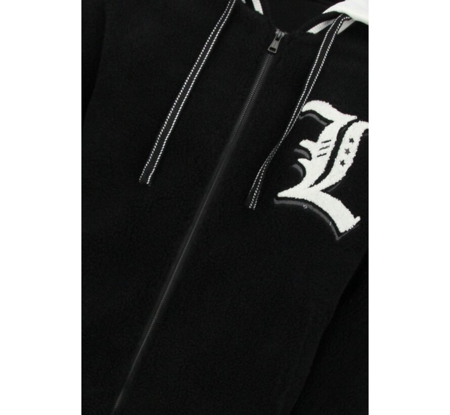 Oversized Baseball Jacket - Teddy Jas Heren met Capuchon - Tussenjas Heren - 537 - Zwart