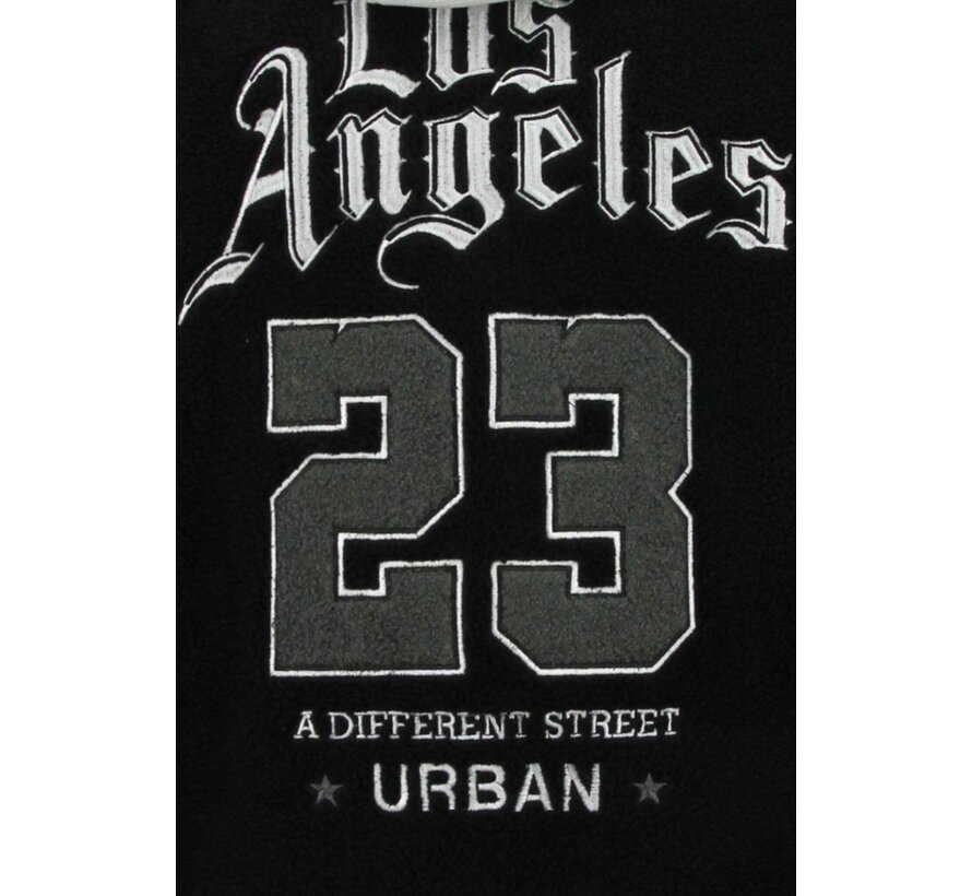 Oversized Baseball Jacket - Teddy Jas Heren met Capuchon - Tussenjas Heren - 537 - Zwart