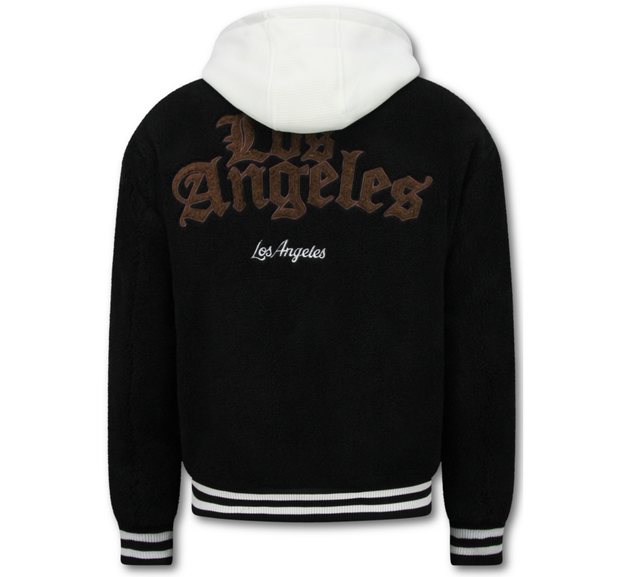 Oversized Baseball Jacket - Teddy Jas  - Tussenjas Heren - 535 - Zwart