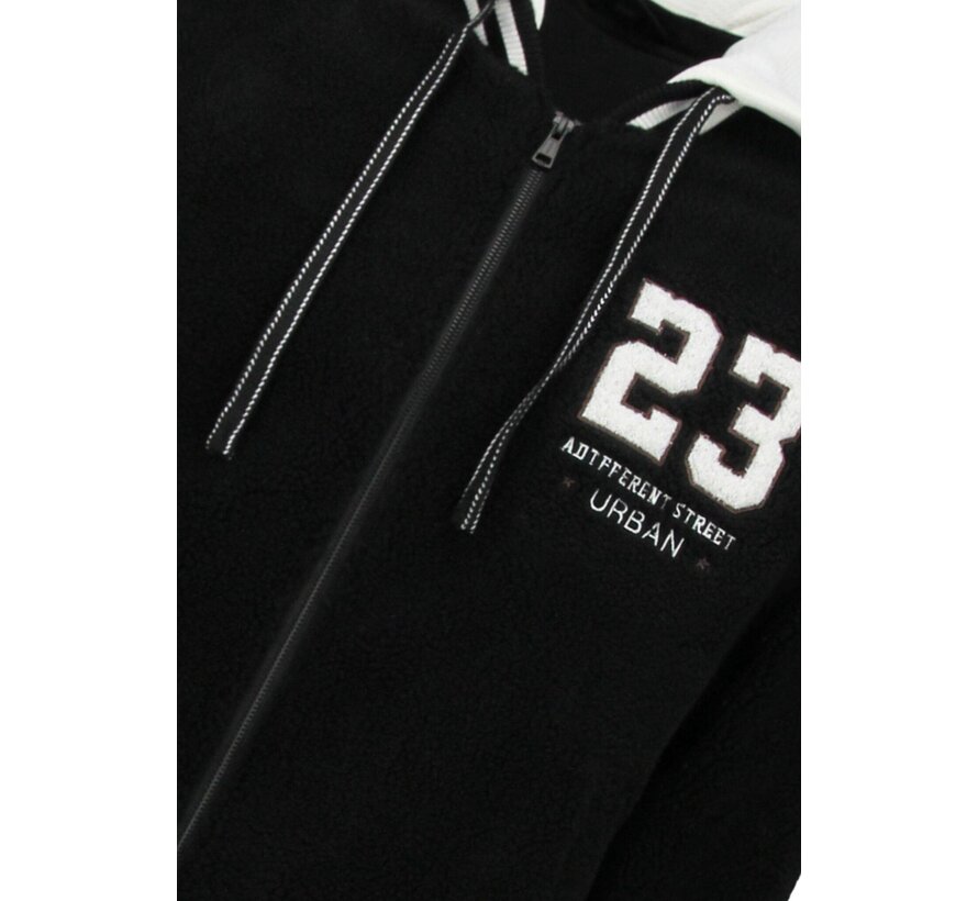 Oversized Baseball Jacket - Teddy Jas  - Tussenjas Heren - 535 - Zwart