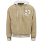 Oversized Baseball Jacket Heren - Teddy Jas  - Tussenjas Heren - 535 - Bruin