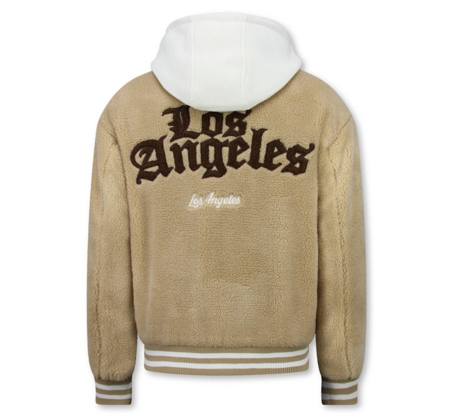 Oversized Baseball Jacket Heren - Teddy Jas  - Tussenjas Heren - 535 - Bruin