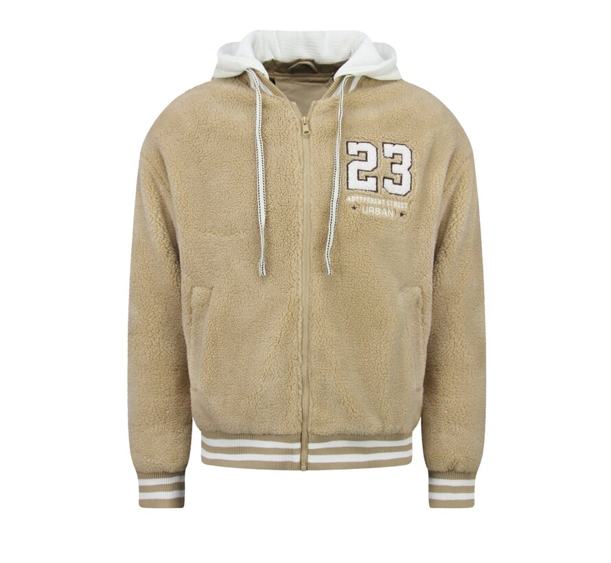 Oversized Baseball Jacket Heren - Teddy Jas  - Tussenjas Heren - 535 - Bruin