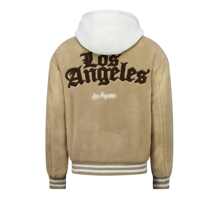 Oversized Baseball Jacket Heren - Teddy Jas  - Tussenjas Heren - 535 - Bruin