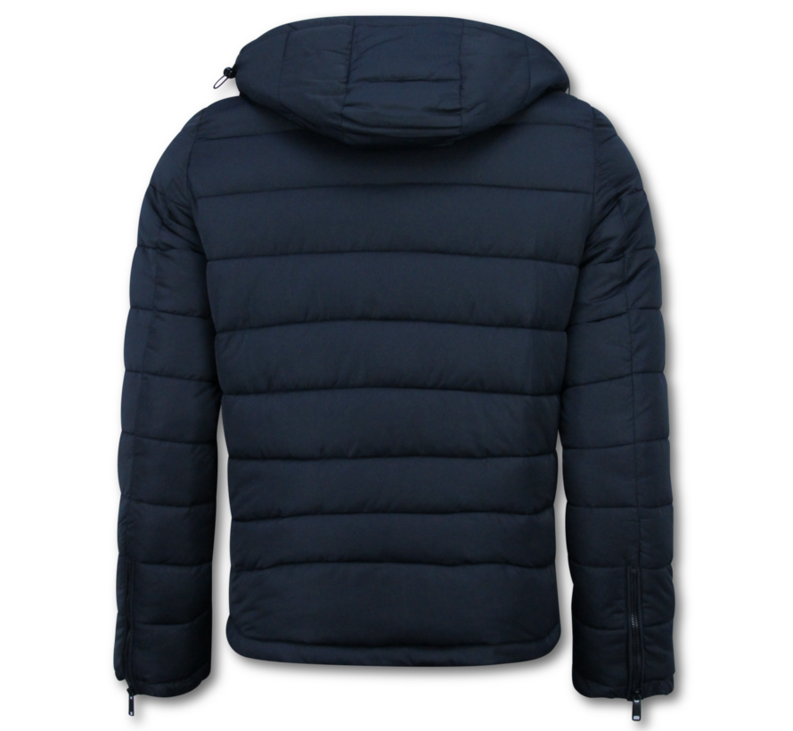 Heren Jack met Capuchon - Slim Fit - Tussenjas Heren - 8210 - Blauw
