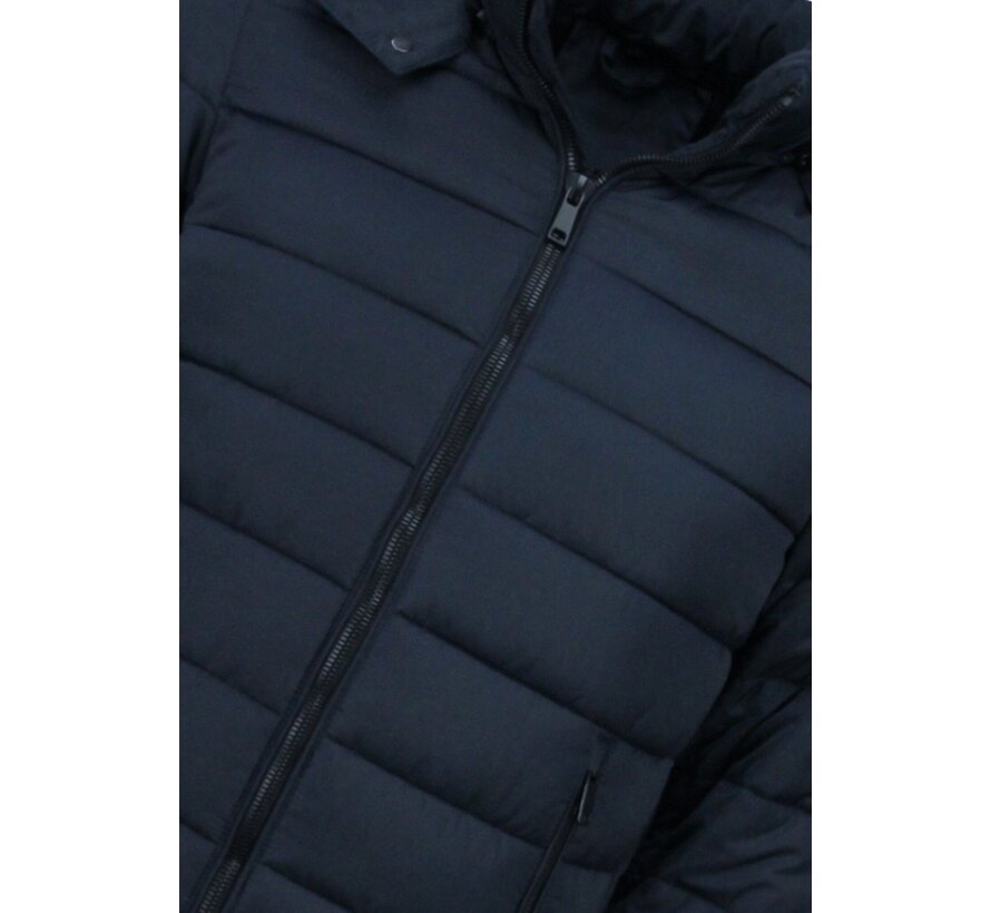 Heren Jack met Capuchon - Slim Fit - Tussenjas Heren - 8210 - Blauw