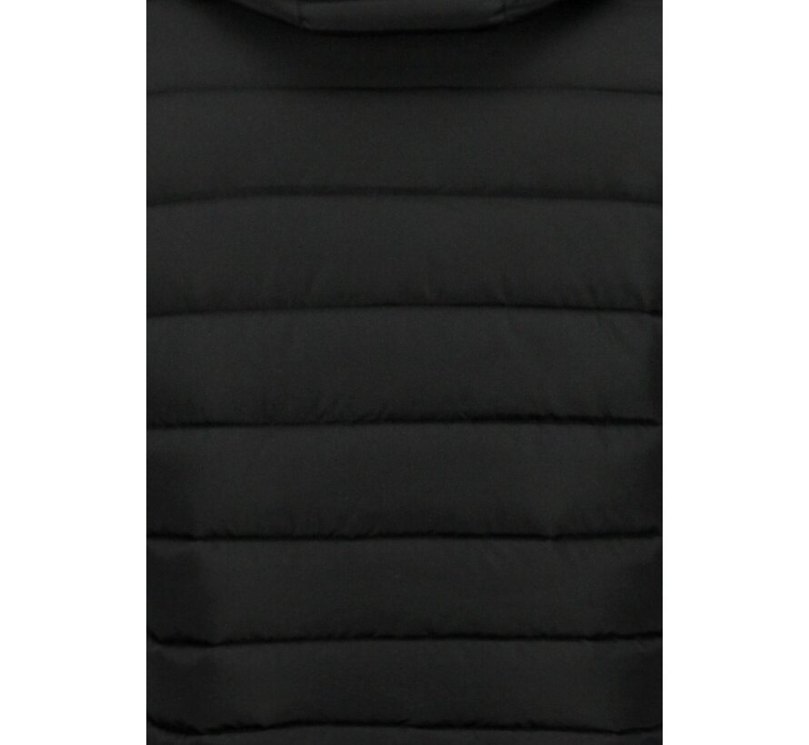 Heren Jack met Capuchon - Slim Fit - Tussenjas Heren - 8210 - Zwart