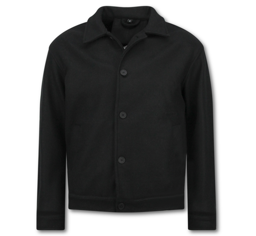 Heren Jack - Tussenjas Heren - Heren Overshirt  - 528 - Zwart