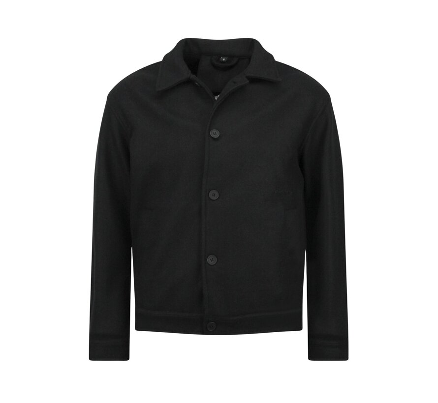 Heren Jack - Tussenjas Heren - Heren Overshirt  - 528 - Zwart