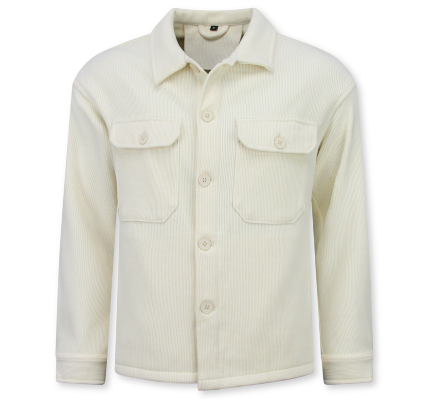 Heren Overshirt met Zakken - Heren Jack - Tussenjas Heren - 520 - Beige