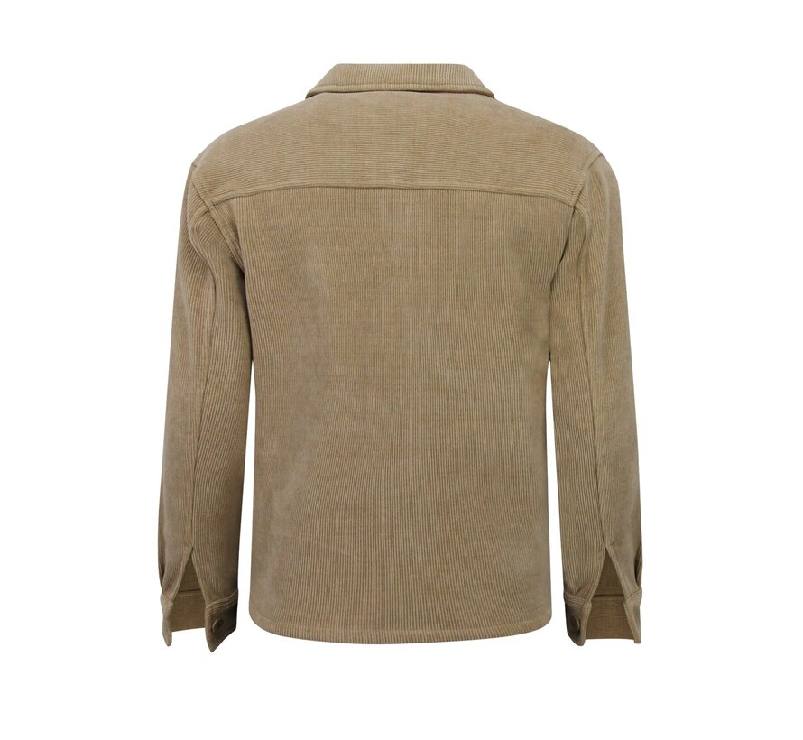 Heren Flannel Overshirt met Zakken - Tussenjas Heren - 520 - Bruin