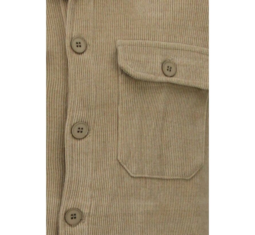 Heren Flannel Overshirt met Zakken - Tussenjas Heren - 520 - Bruin