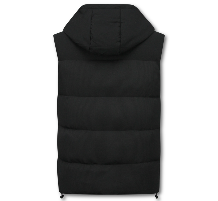 Bodywarmer Heren  - Heren Bodywarmer met Zakken - 901- Zwart