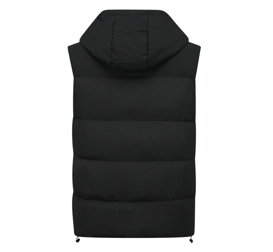 Bodywarmer Heren  - Heren Bodywarmer met Zakken - 901- Zwart