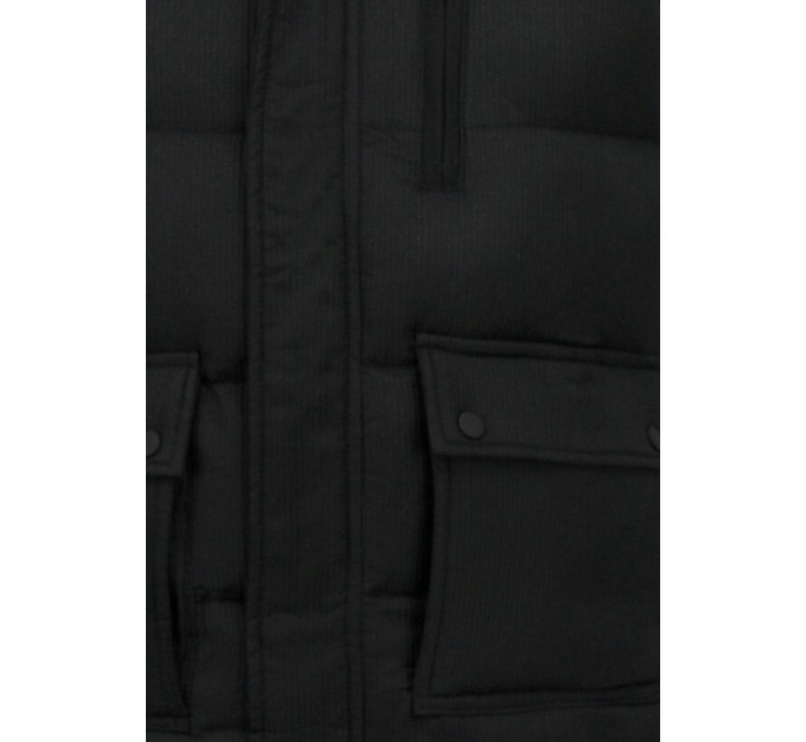 Bodywarmer Heren  - Heren Bodywarmer met Zakken - 901- Zwart