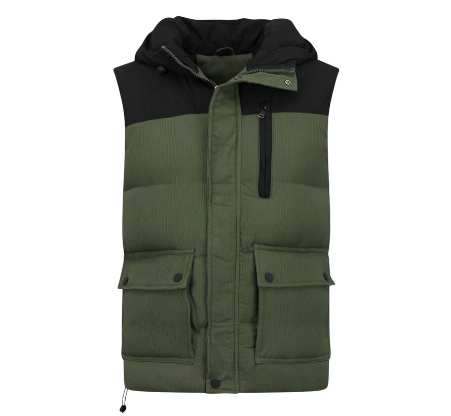 Bodywarmer Mannen  - Bodywarmer Heren Outdoor - 901- Groen