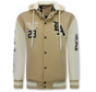 Baseball Jas met Capuchon Oversized  - Bomberjack Heren - 523 - Bruin