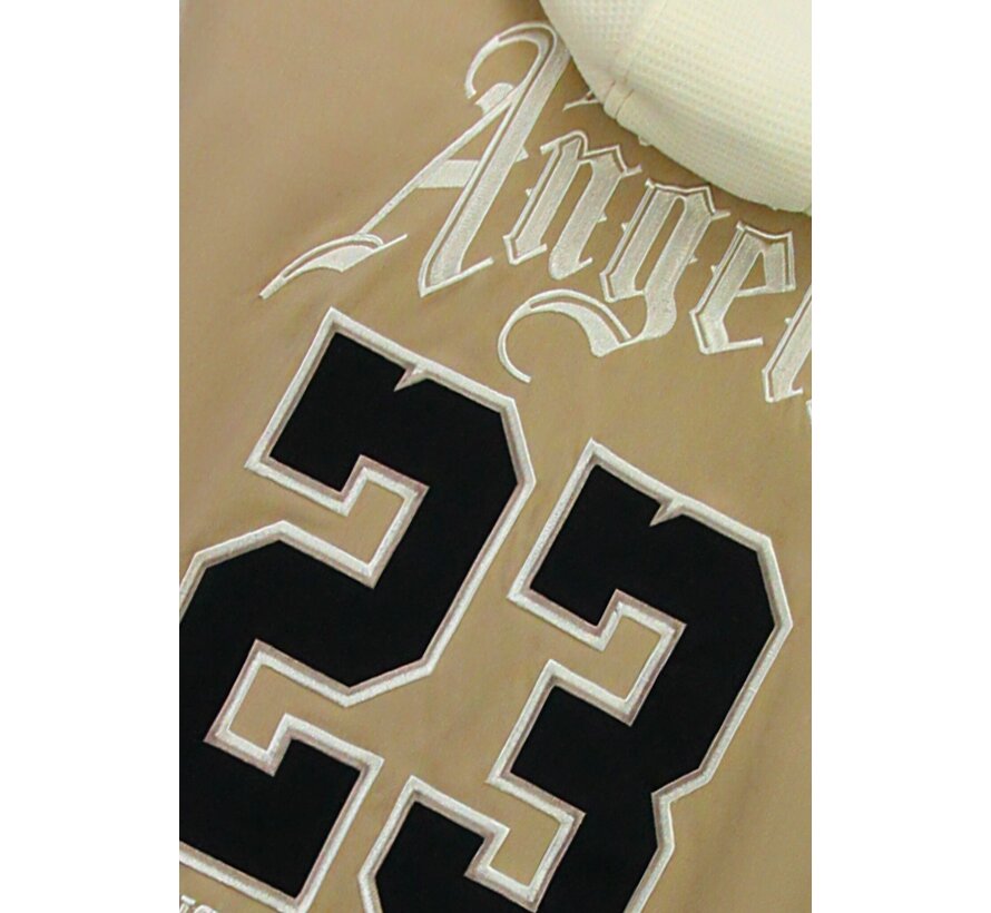 Baseball Jas met Capuchon Oversized  - Bomberjack Heren - 523 - Bruin