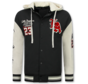 Baseball Jas met Capuchon Oversized  - Bomberjack Heren - 523 - Zwart