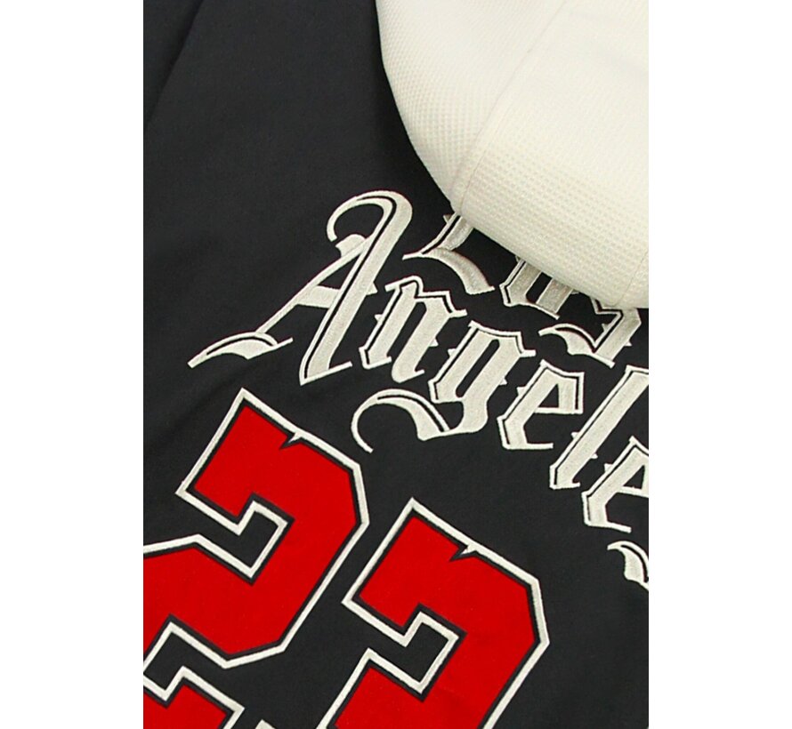 Baseball Jas met Capuchon Oversized  - Bomberjack Heren - 523 - Zwart