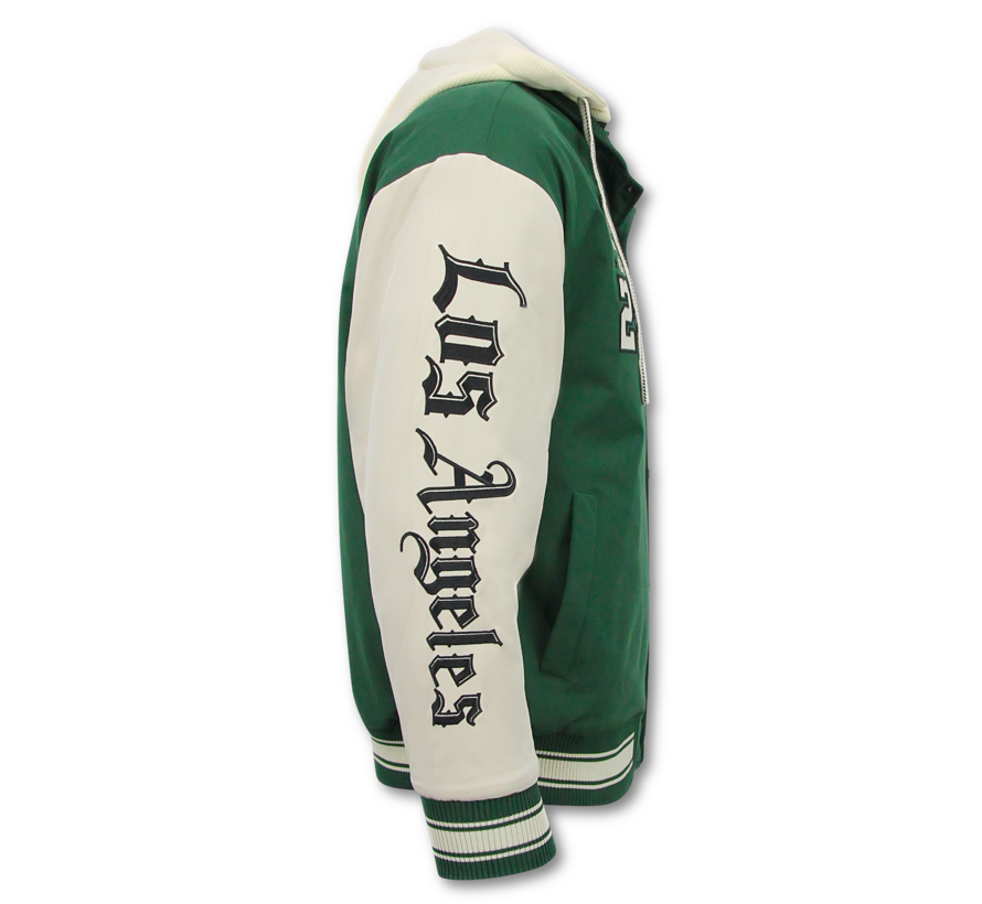 Baseball Jas met Capuchon Oversized  - Bomberjack Heren - 523 - Groen