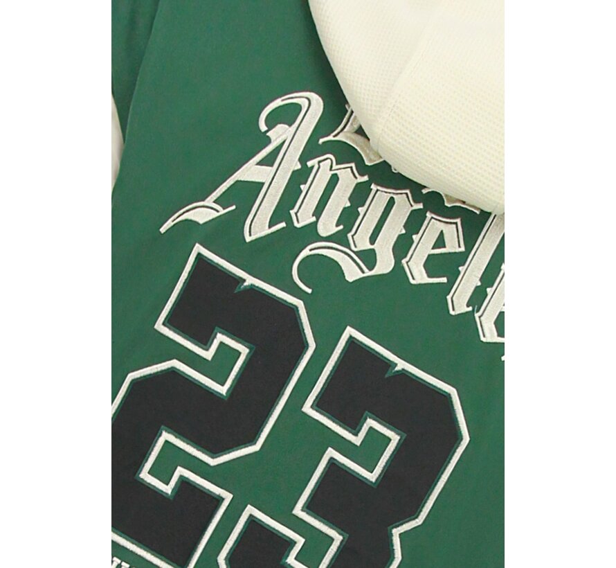 Baseball Jas met Capuchon Oversized  - Bomberjack Heren - 523 - Groen