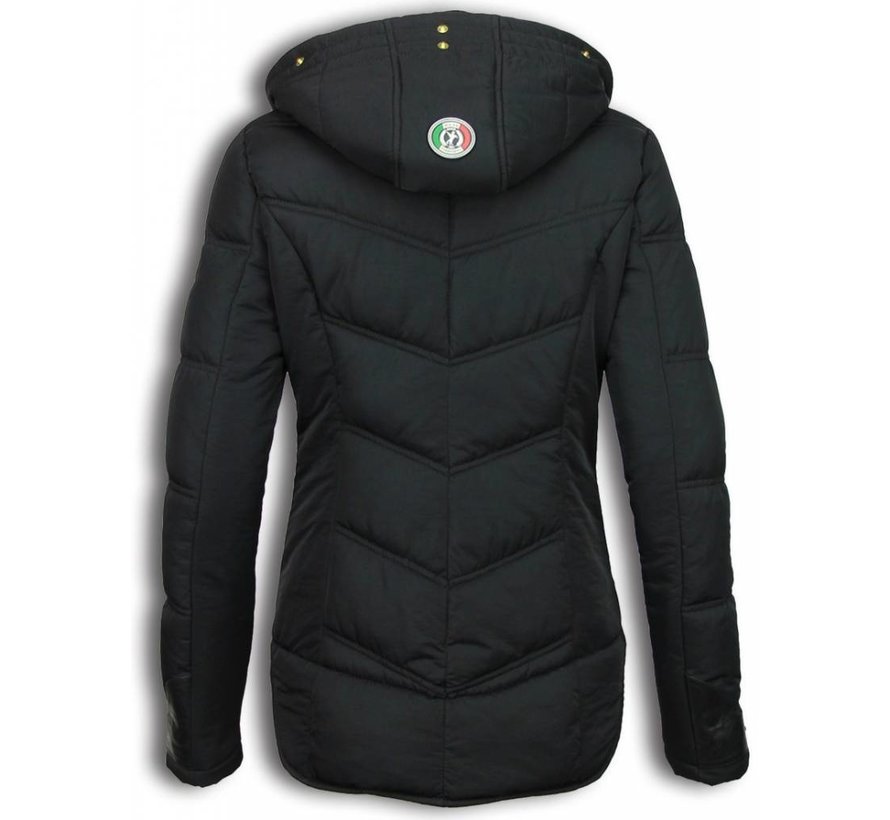 Dames Winterjas Kort - Basic Fit Exclusive - Zwart