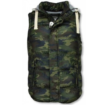 Yole Bodywarmer Heren - Camouflage Vest Capuchon