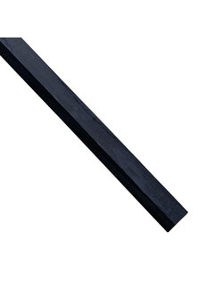 Eindlat voor as zwart paneel 240cm