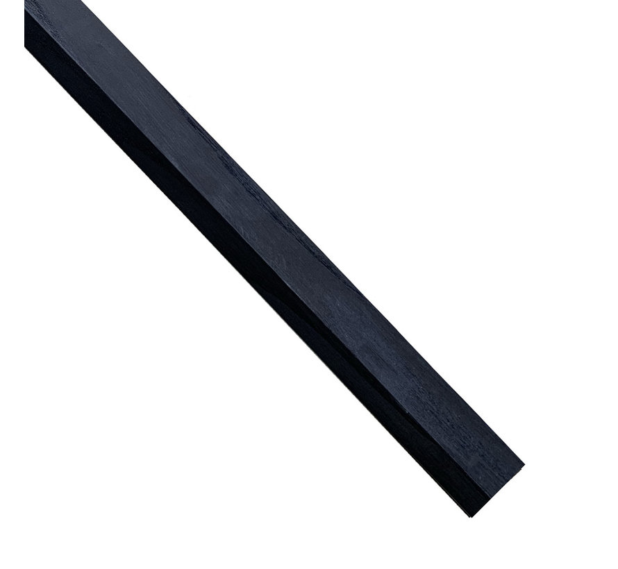Eindlat voor as zwart paneel 240cm