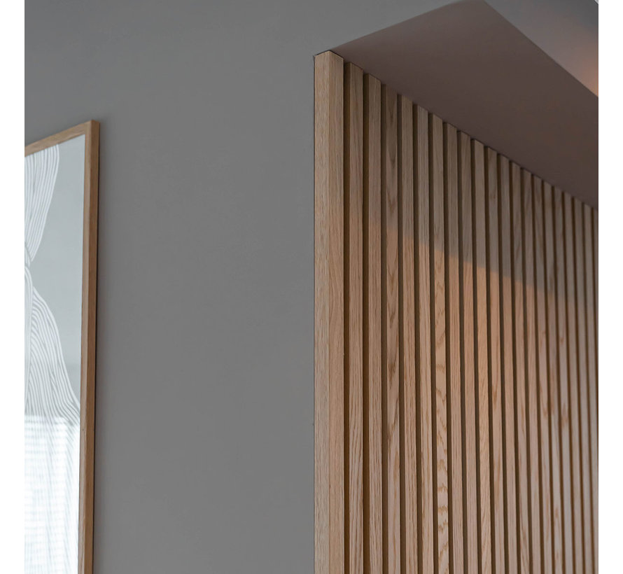 Eindlat voor natuurlijk eiken paneel 240cm