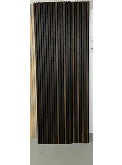 5x akoestische panelen gerookt eiken - afwijkende kleur- 240*60*2.2 cm