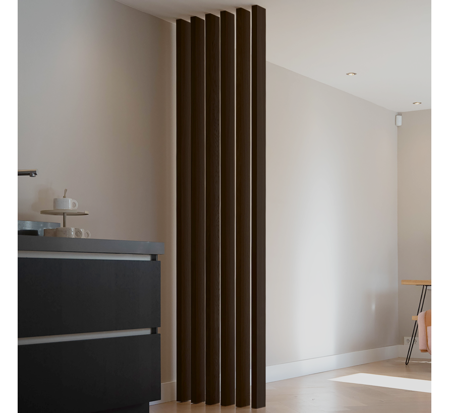 XL Roomdivider gerookt eiken