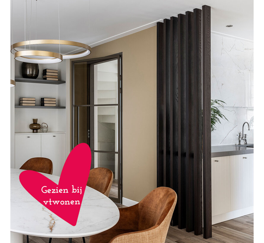 XL Roomdivider gerookt eiken