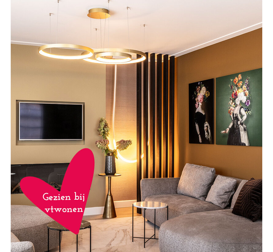 XL Roomdivider gerookt eiken